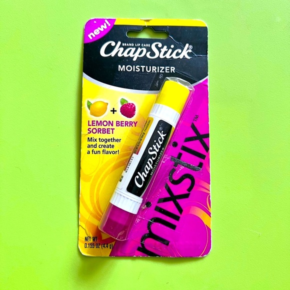 2 HTF Chapstick MixStix Lip Balm Strawberry Banana Smoothie & Lemon Berry Sorbet - Picture 4 of 5